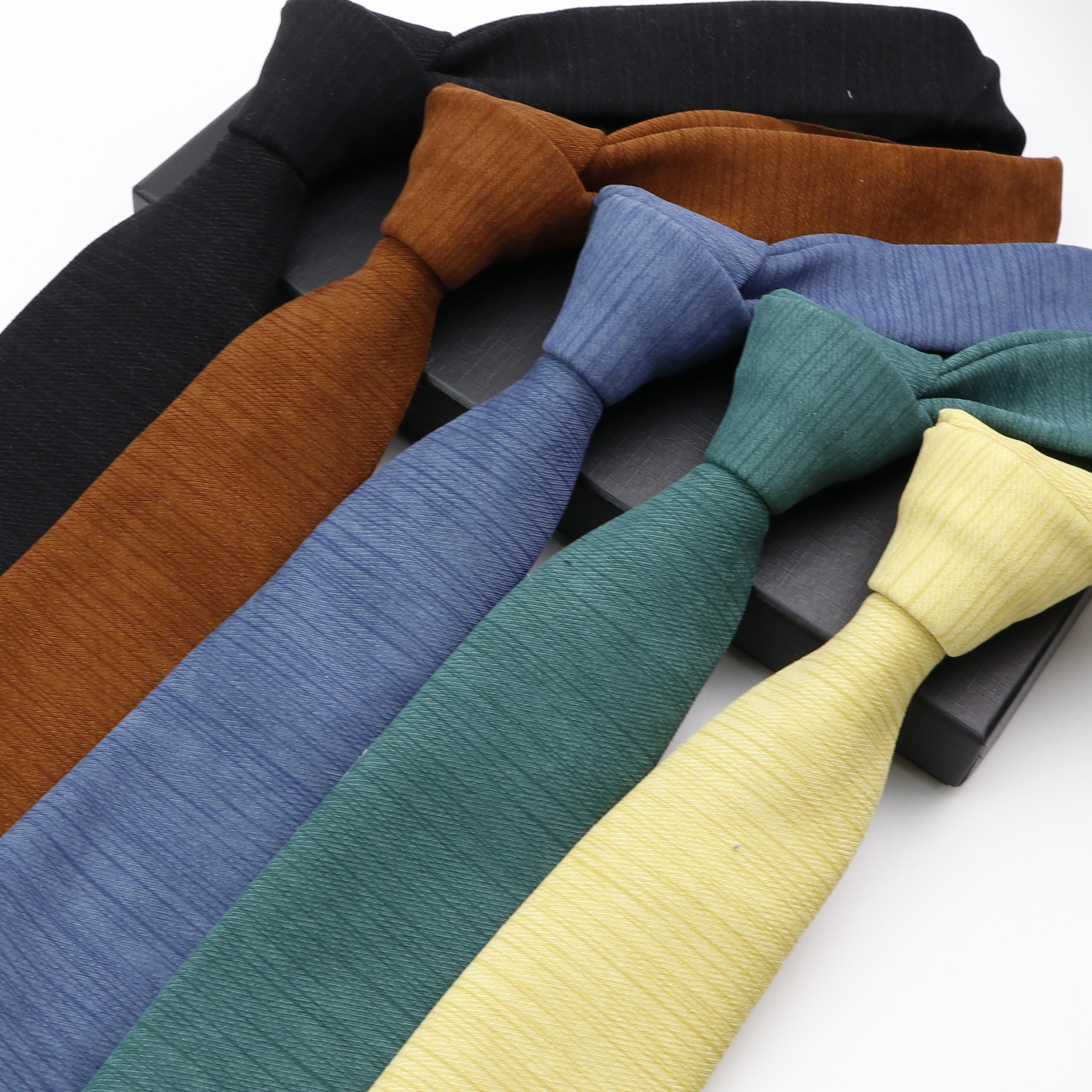Men's Soft Downy Suede Tie Sol - Skinny Tie Men 评论和价格