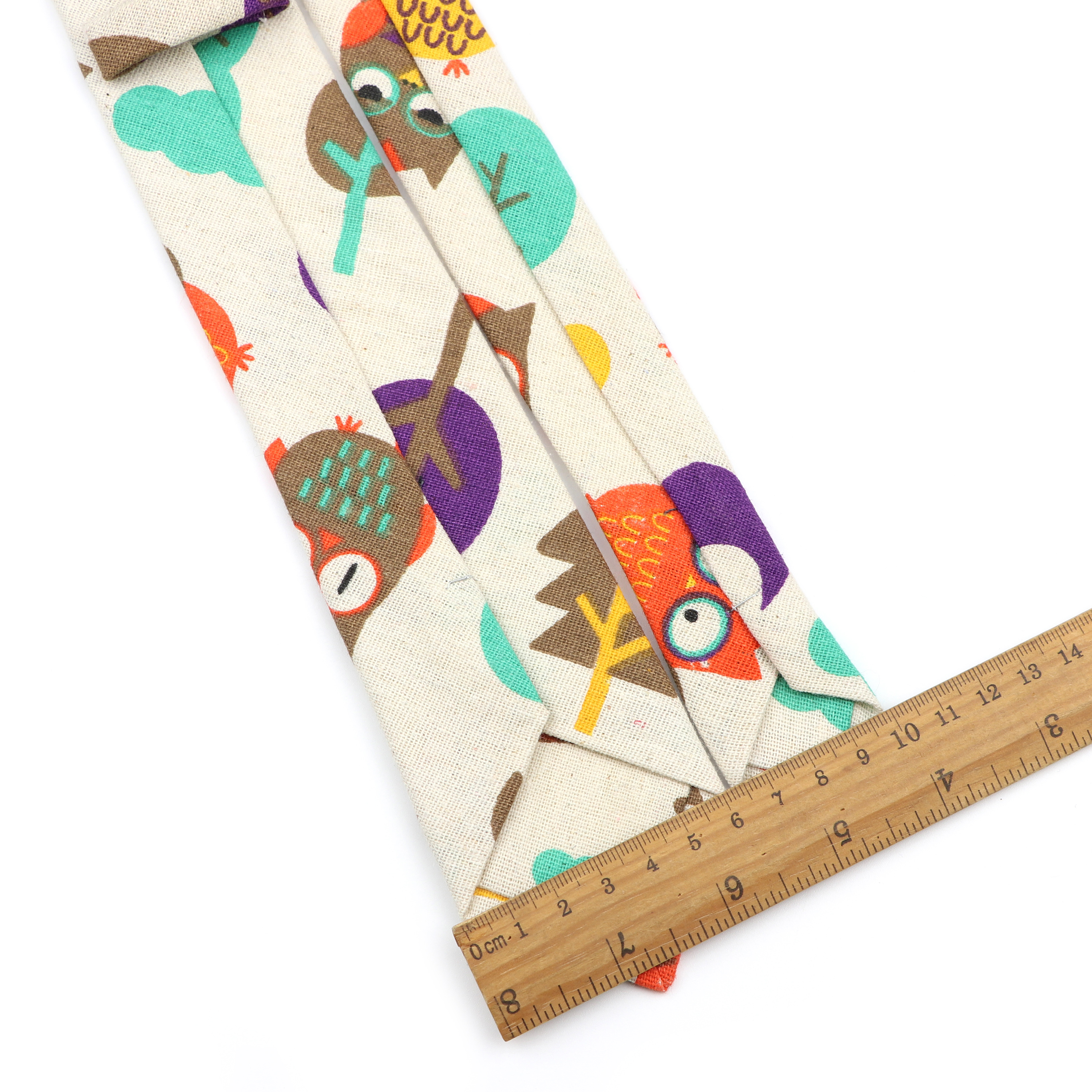 Novelty Cartoon Linen Tie For  - Skinny Tie Men 评论和价格