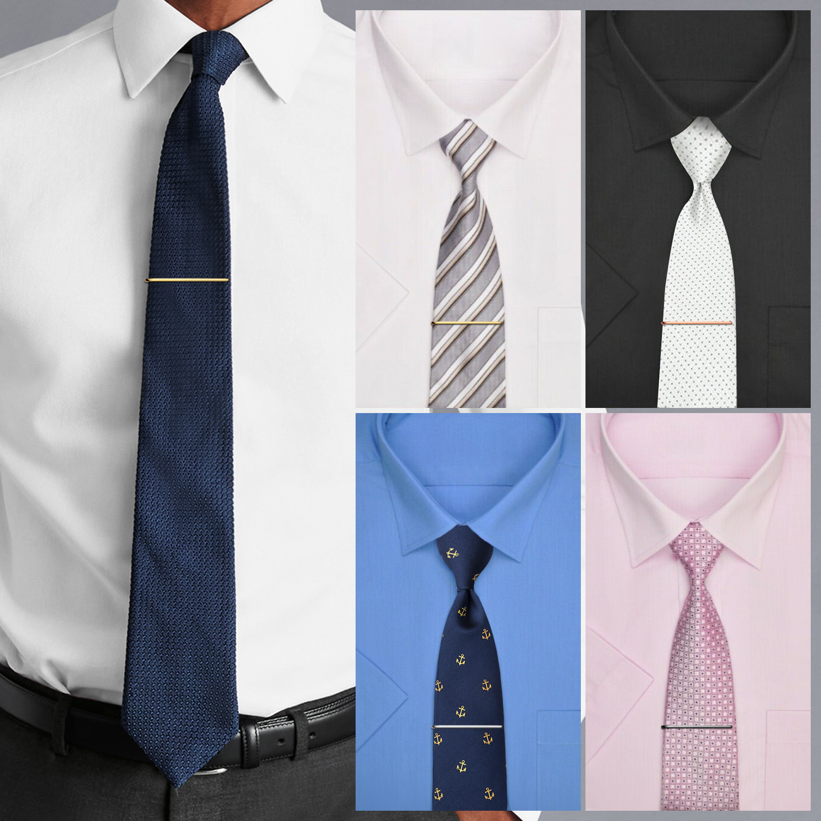 HAWSON Tie Clips for Men 4Pcs  - Tie Bar Set Gift 评论和价格