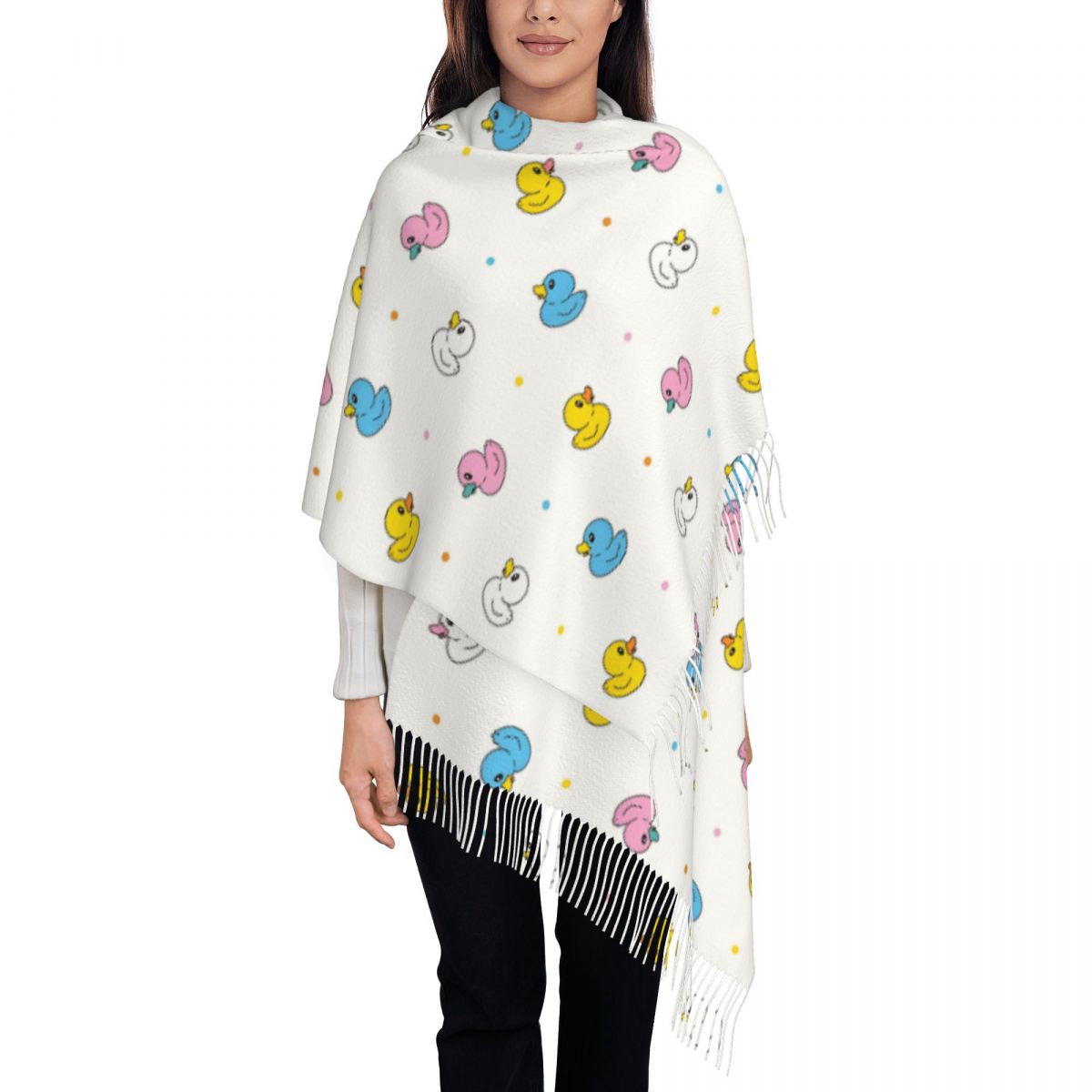 Women's Scarf with Tassel Cute - Pashmina Wrap Large 评论和价格