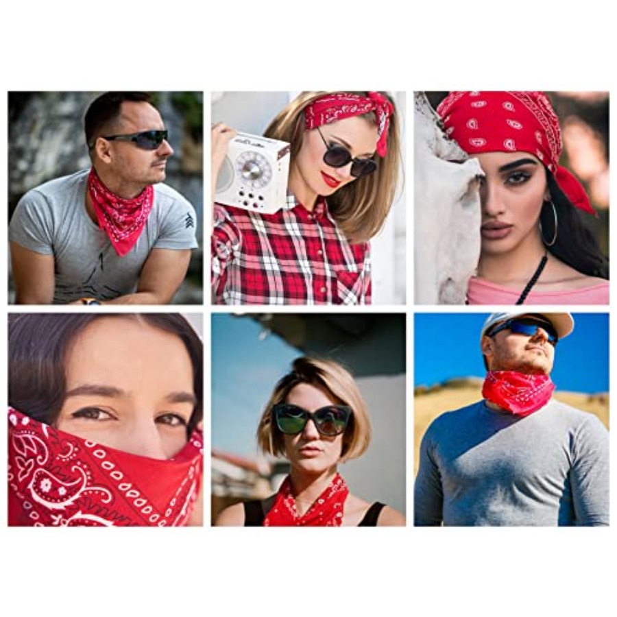Gift Packaging Bandana for Men - Handkerchief Cotton Men 评论和价格