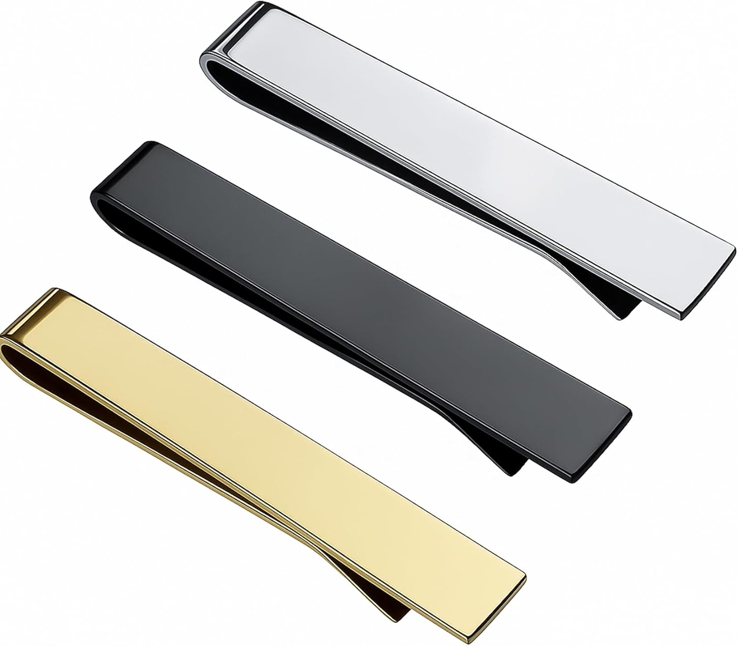 3 Pack Men's Tie Clip for Skin - Skinny Tie Men 评论和价格