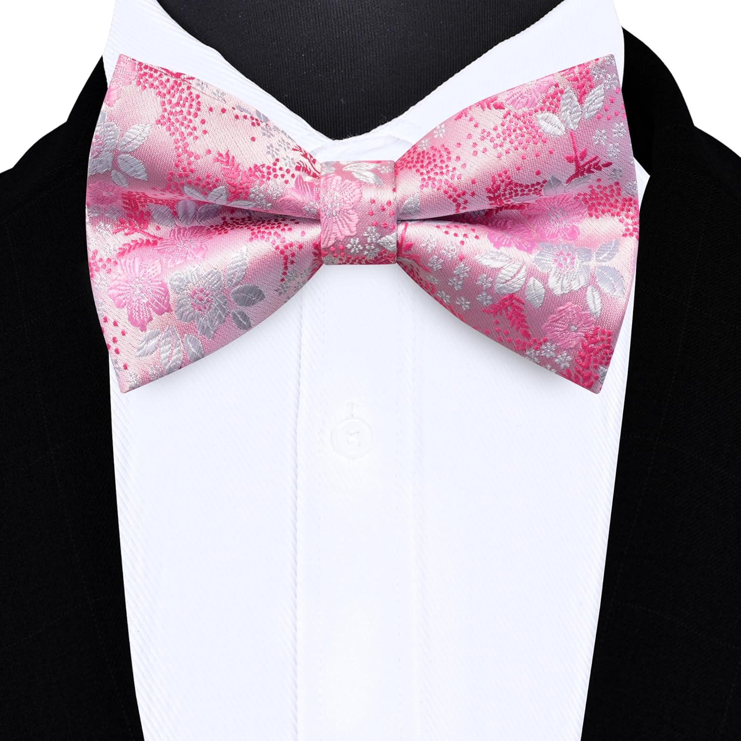 Floral Bow Tie & Handkerchief  - Pocket Square Set 评论和价格