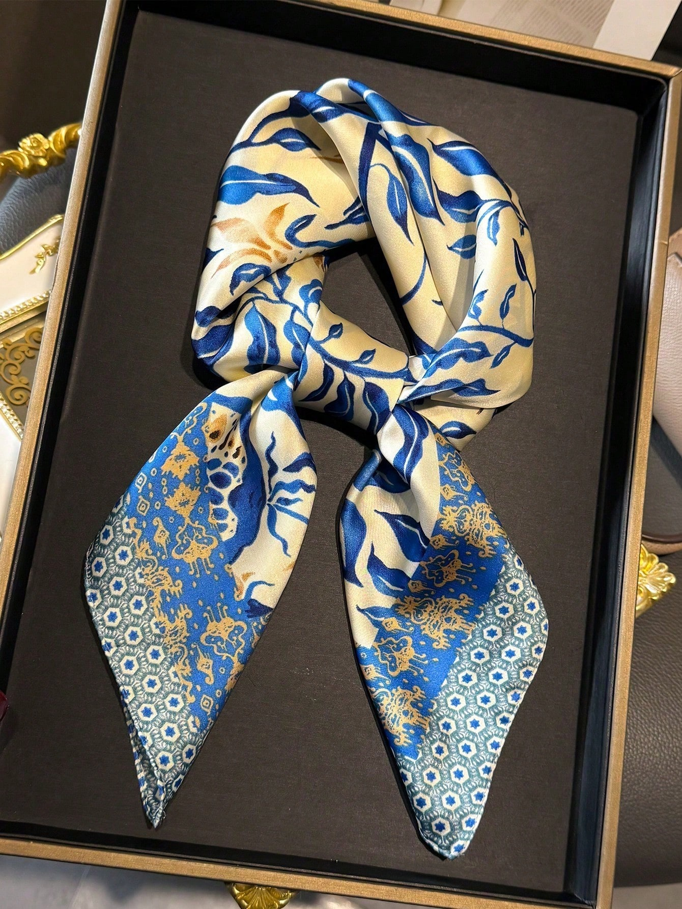 Luxury Brand Bohemia Print Squ - Scarf Silk Square 评论和价格