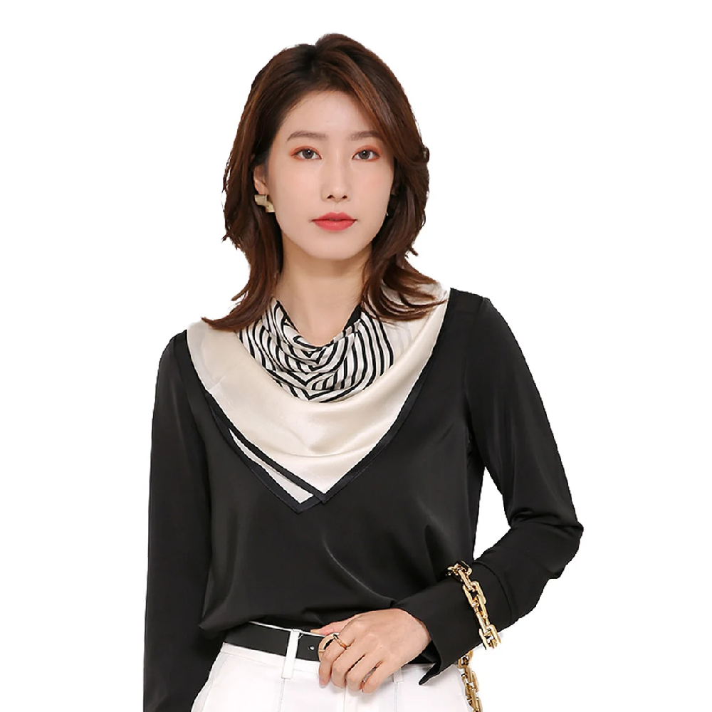Vintage 100% Silk Scarf Women  - Silk Tie Striped 评论和价格