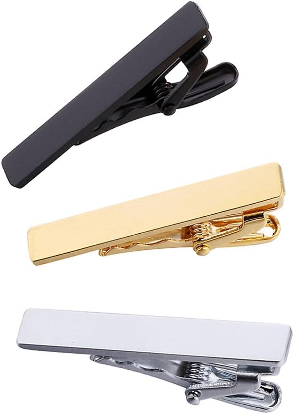 Men's Skinny Tie Clip Set 3 To - Tie Clip Silver 评论和价格