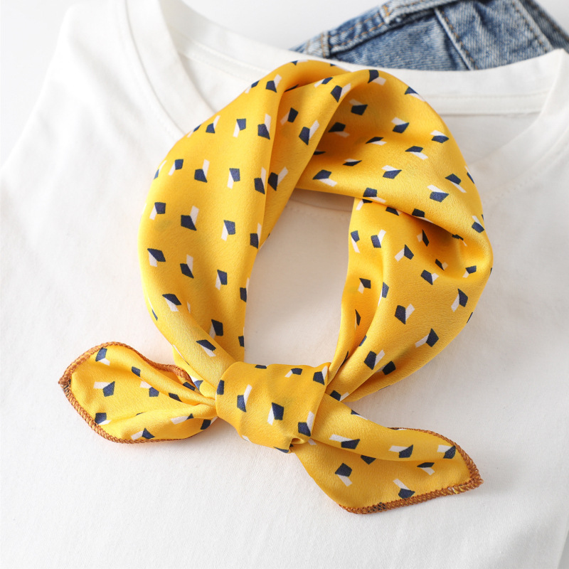 Women scarf  50*50cm Square Sk - Silk Tie Striped 评论和价格