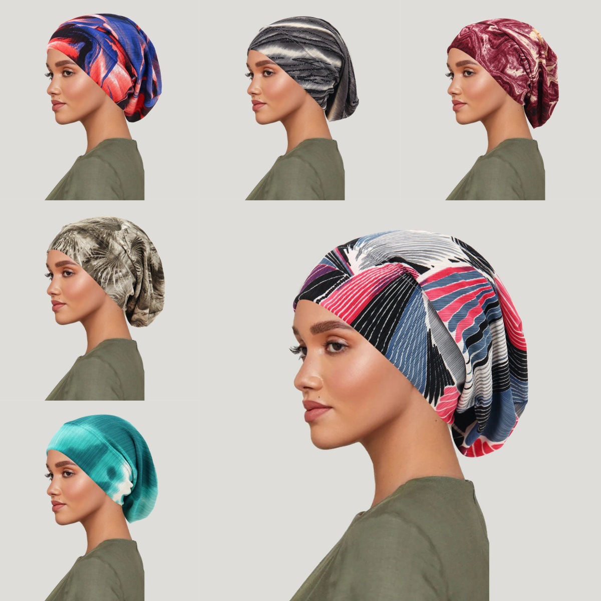 2026 New Tie-dye Hair Cover Ca - Head Wrap Turban 评论和价格