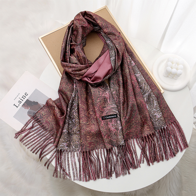 Luxury Paisley Pashmina Shawl  - Woven Scarf Blanket 评论和价格