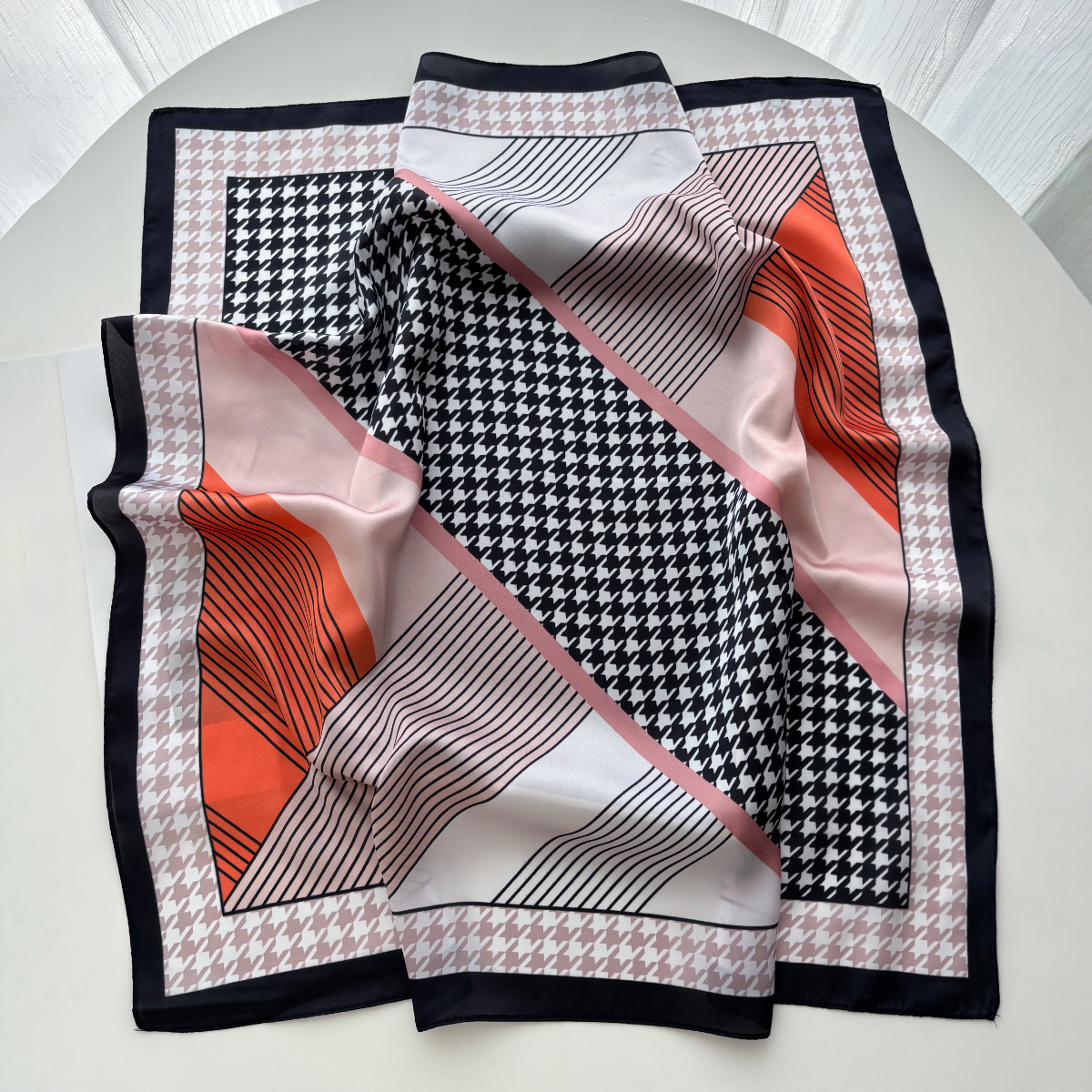 New Printed Square Scarf For W - Scarf Silk Square 评论和价格