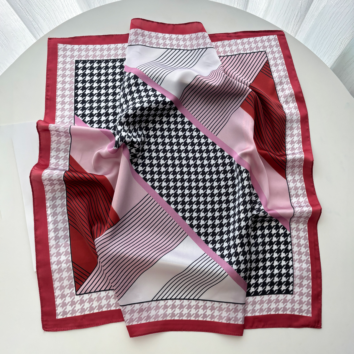 New Printed Square Scarf For W - Scarf Silk Square 评论和价格