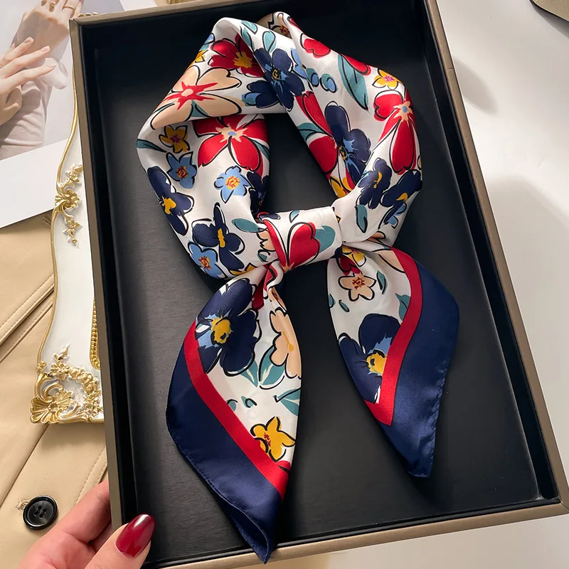 Luxury Square Scarf For Women  - Scarf Silk Square 评论和价格