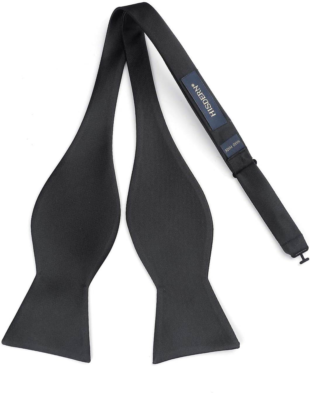 Solid Color Self Tie Bow Tie & - Pocket Square Set 评论和价格