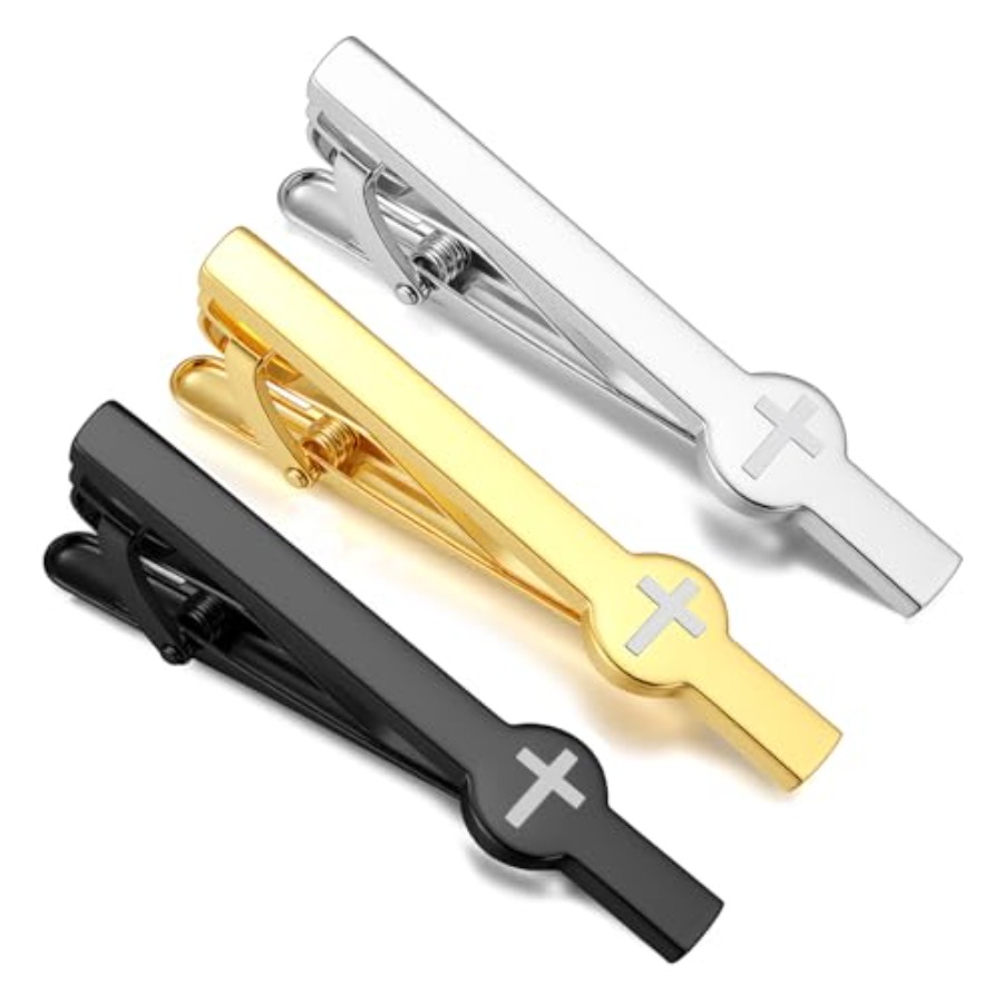 Tie Clips for Men 3Pcs Tie Bar - Tie Bar Set Gift 评论和价格