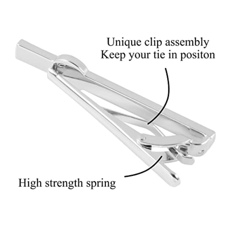 Tie Clips for Men 3Pcs Tie Bar - Tie Bar Set Gift 评论和价格