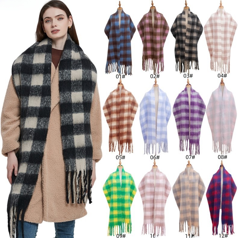 Thick Tassel Scarf Shawl Women - Pashmina Wrap Large 评论和价格