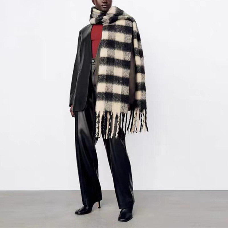 Thick Tassel Scarf Shawl Women - Pashmina Wrap Large 评论和价格