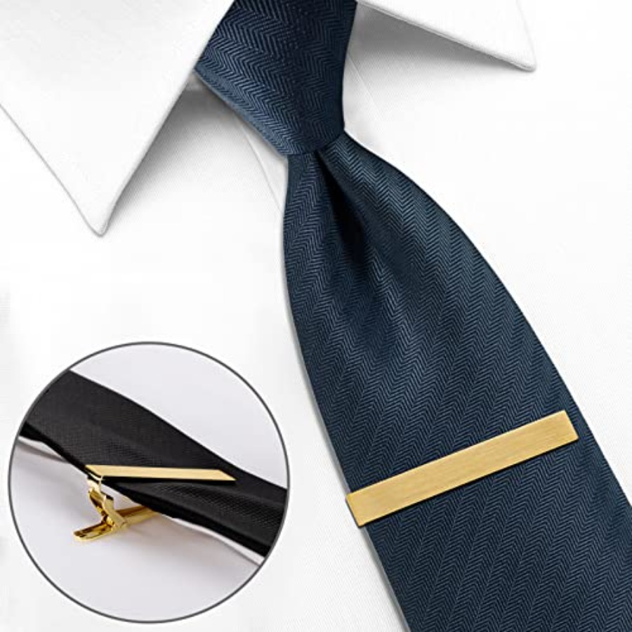 HAWSON 2 inch Tie Clip for Men - Tie Bar Set Gift 评论和价格