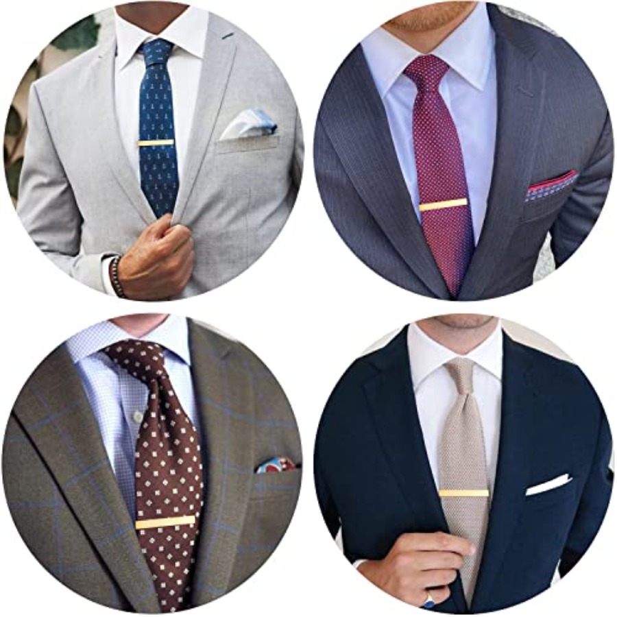 HAWSON 2 inch Tie Clip for Men - Tie Bar Set Gift 评论和价格