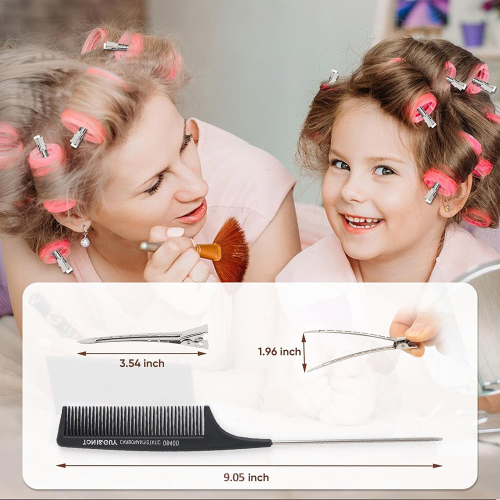 24pcs Silver Hair Clips For St - Tie Clip Silver 评论和价格
