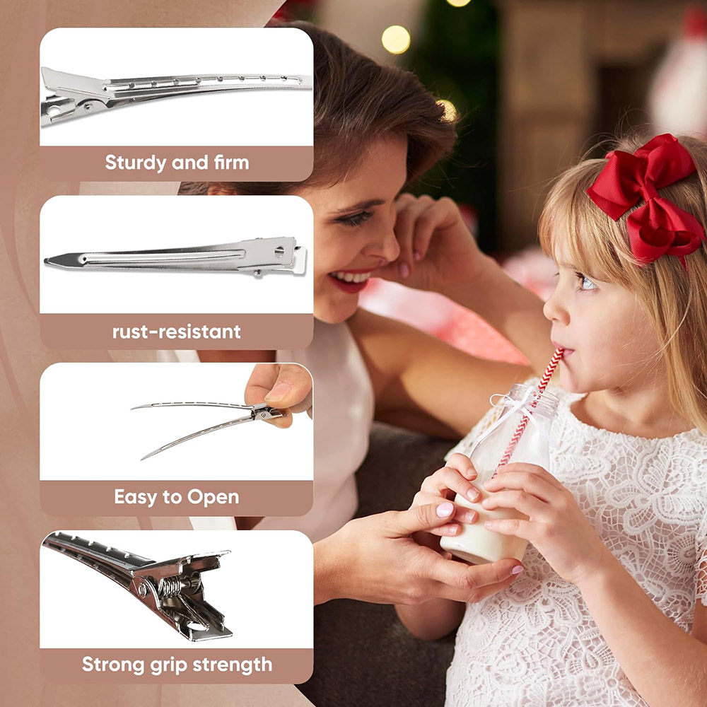 24pcs Silver Hair Clips For St - Tie Clip Silver 评论和价格