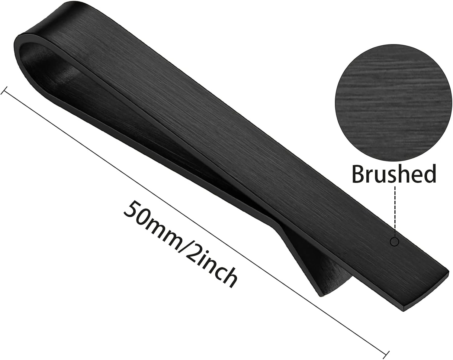 Skinny Tie Clip Bar Set, 2 Inc - Tie Bar Set Gift 评论和价格