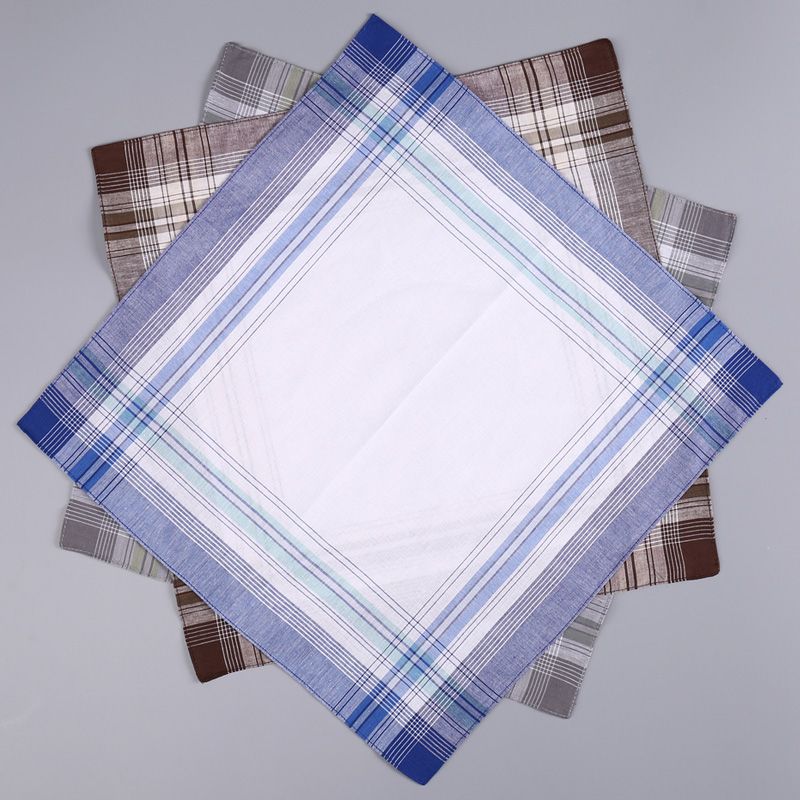 12Pcs Men's Pure Cotton Handke - Handkerchief Cotton Men 评论和价格