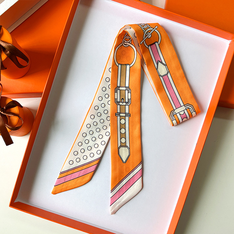 Women Scarf Skinny Silk Scarf  - Silk Neck Scarf 评论和价格