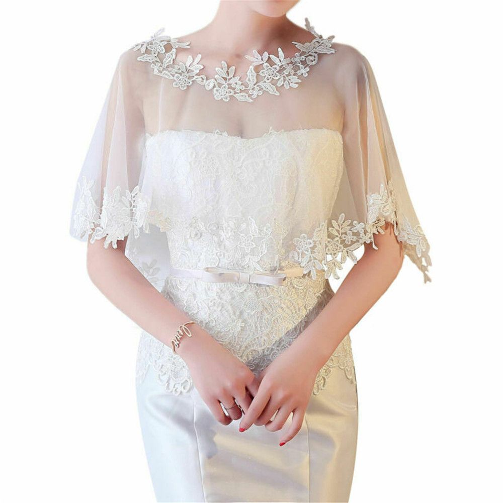Fashion Elegant Lace Shawl Bri - Stole Wedding Shawl 评论和价格