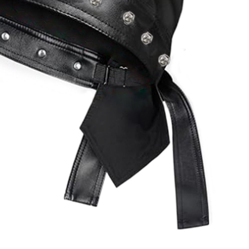 PU Leather Black Biker Cap Doo - Bandana Doo Rag 评论和价格