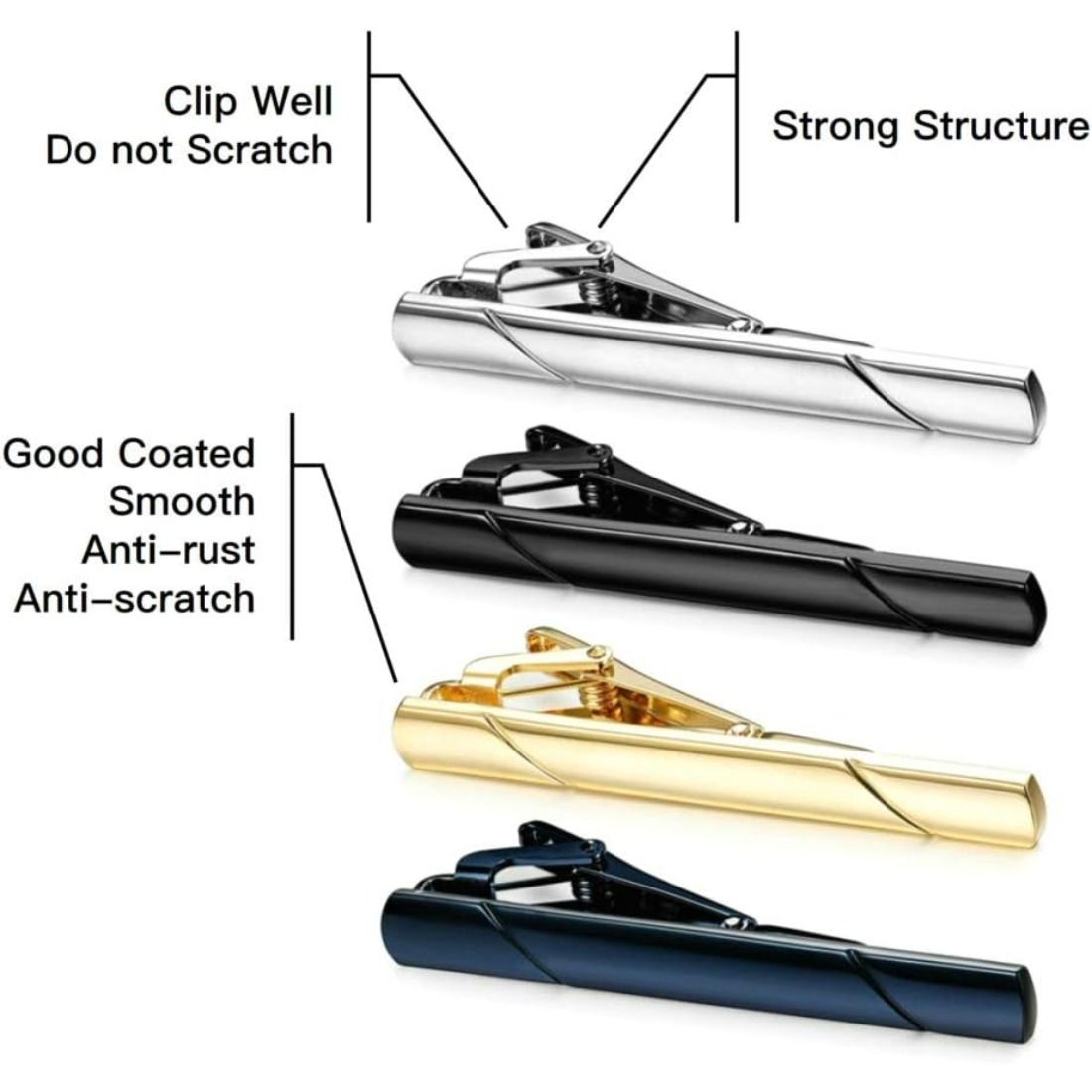 This Father's Day tie clip set - Tie Bar Set Gift 评论和价格