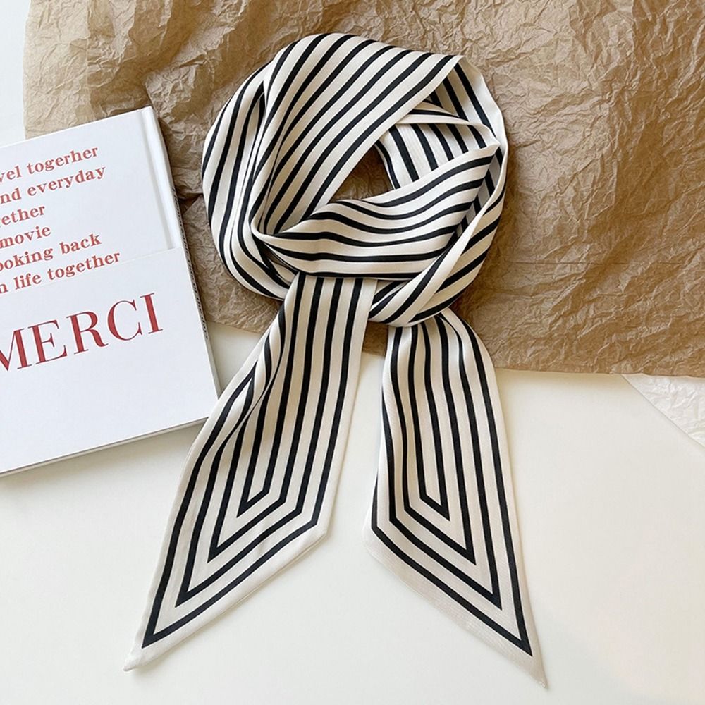 Retro Tie Wraps Female Shawl R - Silk Tie Striped 评论和价格