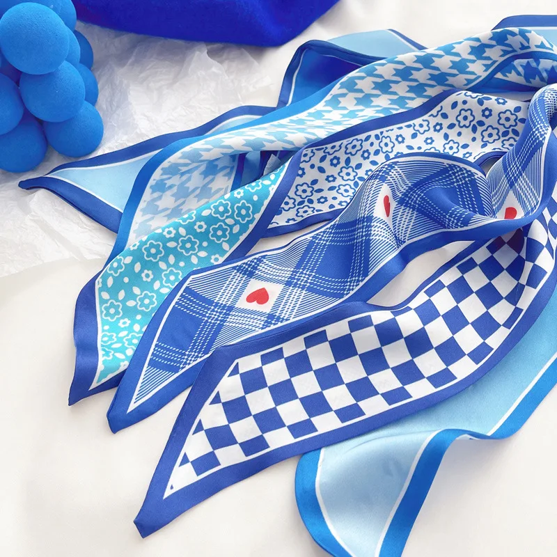 Klein blue silk scarf new chec - Silk Tie Striped 评论和价格