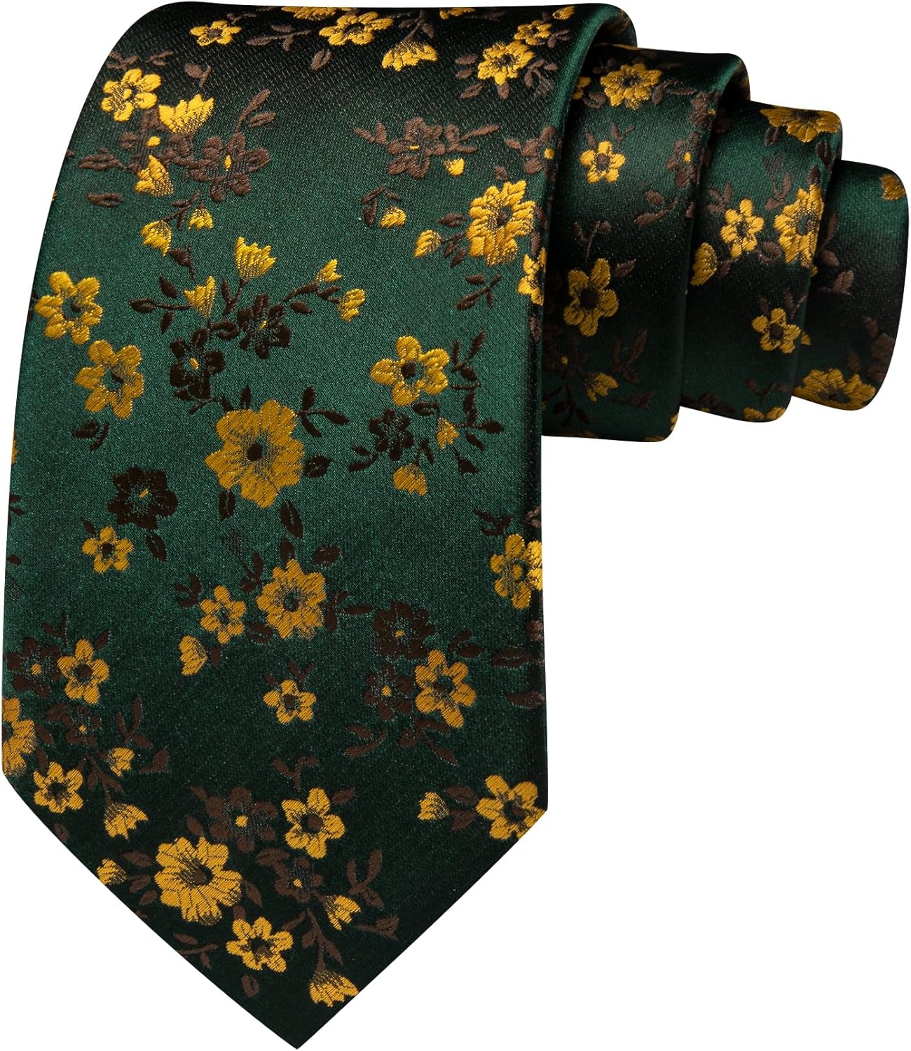 Men's Floral Paisley Silk Tie  - Pocket Square Set 评论和价格